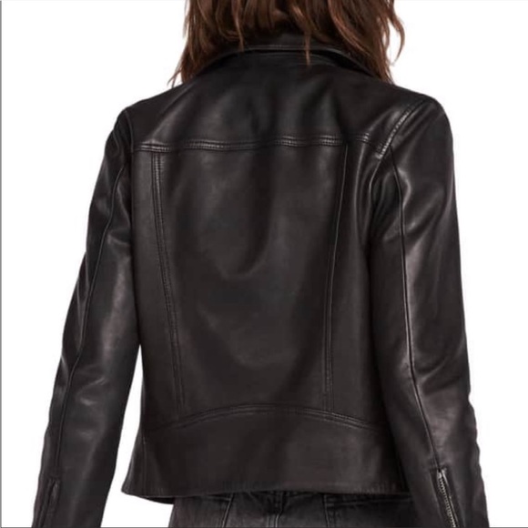 Allsaints Dalby Leather Jacket XS - Picture 2 of 7
